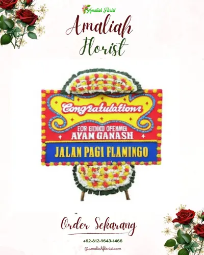 Bunga Papan Congratulation di Balbar
